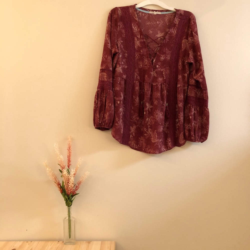 Lace-up Blouse